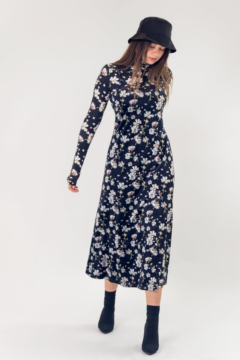 FINAL SALE** Velvet Slip Dress is White Floral – POPPY NEW YORK FINAL SALE** Velvet Slip Dress is White Floral – POPPY NEW YORK