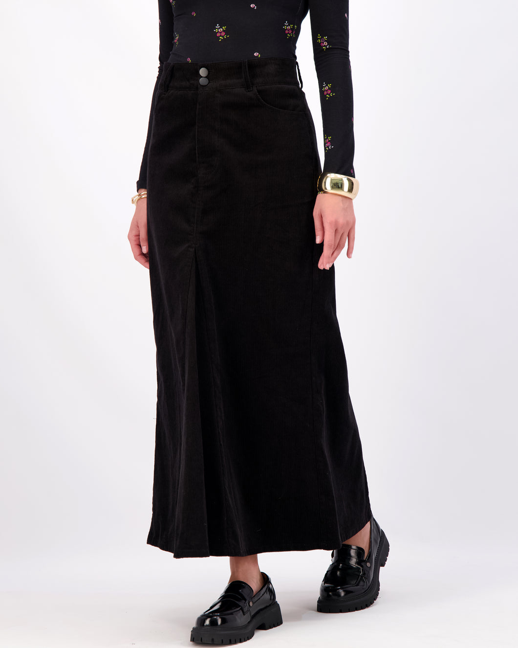 *FINAL SALE*   Corduroy Skirt in Black