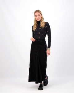 *FINAL SALE*   Corduroy Skirt in Black