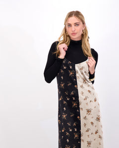 *FINAL SALE*  Black and White Slip Dress