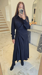 Side Knot Dress in Black