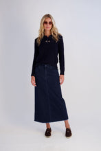 Load image into Gallery viewer, Dark Denim Straight Skirt
