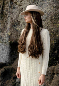 Cable Knit Sweater in Cream