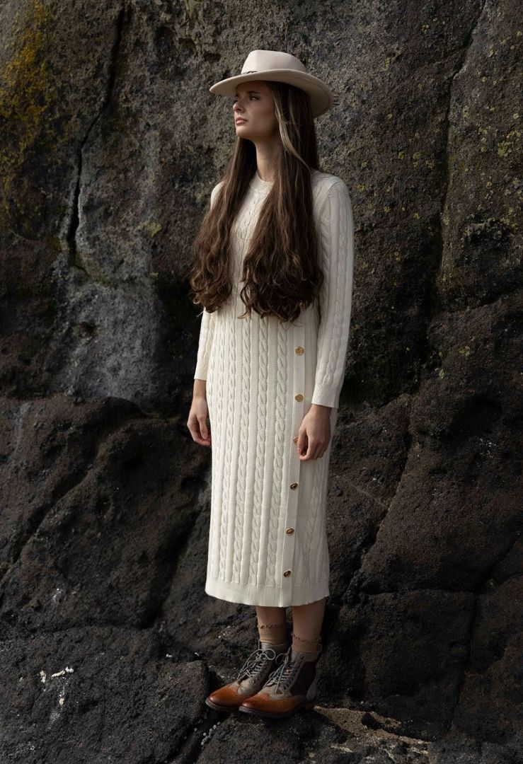 Cable Knit Sweater in Cream