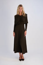 Load image into Gallery viewer, Cape Dress in Brown
