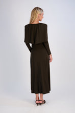 Load image into Gallery viewer, Cape Dress in Brown
