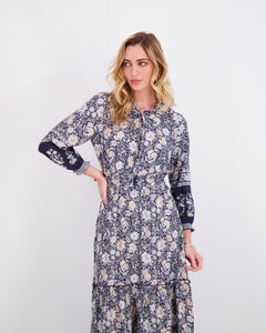 *FINAL SALE* Elastic-Waist Dress in Floral