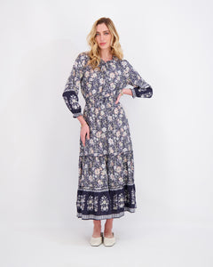 *FINAL SALE* Elastic-Waist Dress in Floral