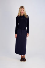 Load image into Gallery viewer, Ponte Midi Skirt in Navy
