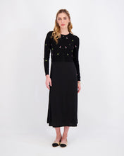 Load image into Gallery viewer, Embroidered Cardigan and Dress Set in Black
