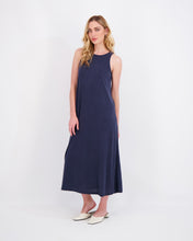Load image into Gallery viewer, *FINAL SALE* Embroidered Cardigan and Dress Set in Navy
