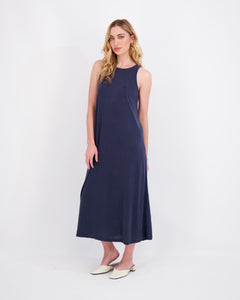 *FINAL SALE* Embroidered Cardigan and Dress Set in Navy