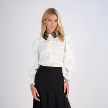 Load image into Gallery viewer, Polka Dot Lace Blouse
