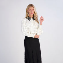 Load image into Gallery viewer, Polka Dot Lace Blouse
