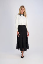 Load image into Gallery viewer, Lace Pleated Midi Skirt
