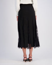 Load image into Gallery viewer, Lace Pleated Midi Skirt

