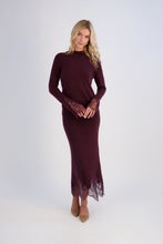 Load image into Gallery viewer, **PRE ORDER** Lace Knit Set in Burgundy
