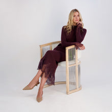 Load image into Gallery viewer, **PRE ORDER** Lace Knit Set in Burgundy
