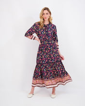 Load image into Gallery viewer, *FINAL SALE* Elastic-Waist Dress in Blue Floral
