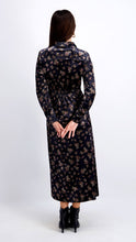 Load image into Gallery viewer, Velvet Side Knot Dress in Floral
