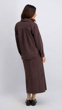 Load image into Gallery viewer, Suede Brown  Skirt
