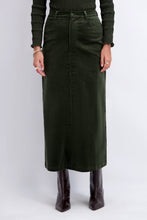 Load image into Gallery viewer, Corduroy Stretch Skirt In Green
