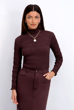 Load image into Gallery viewer, Ruched Top in Brown
