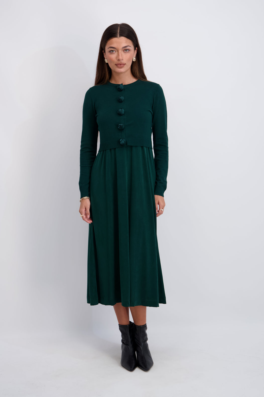 Rosette Set in Emerald