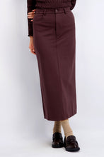 Load image into Gallery viewer, Straight Brown Stretch Skirt
