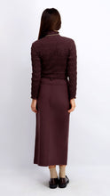 Load image into Gallery viewer, Straight Brown Stretch Skirt
