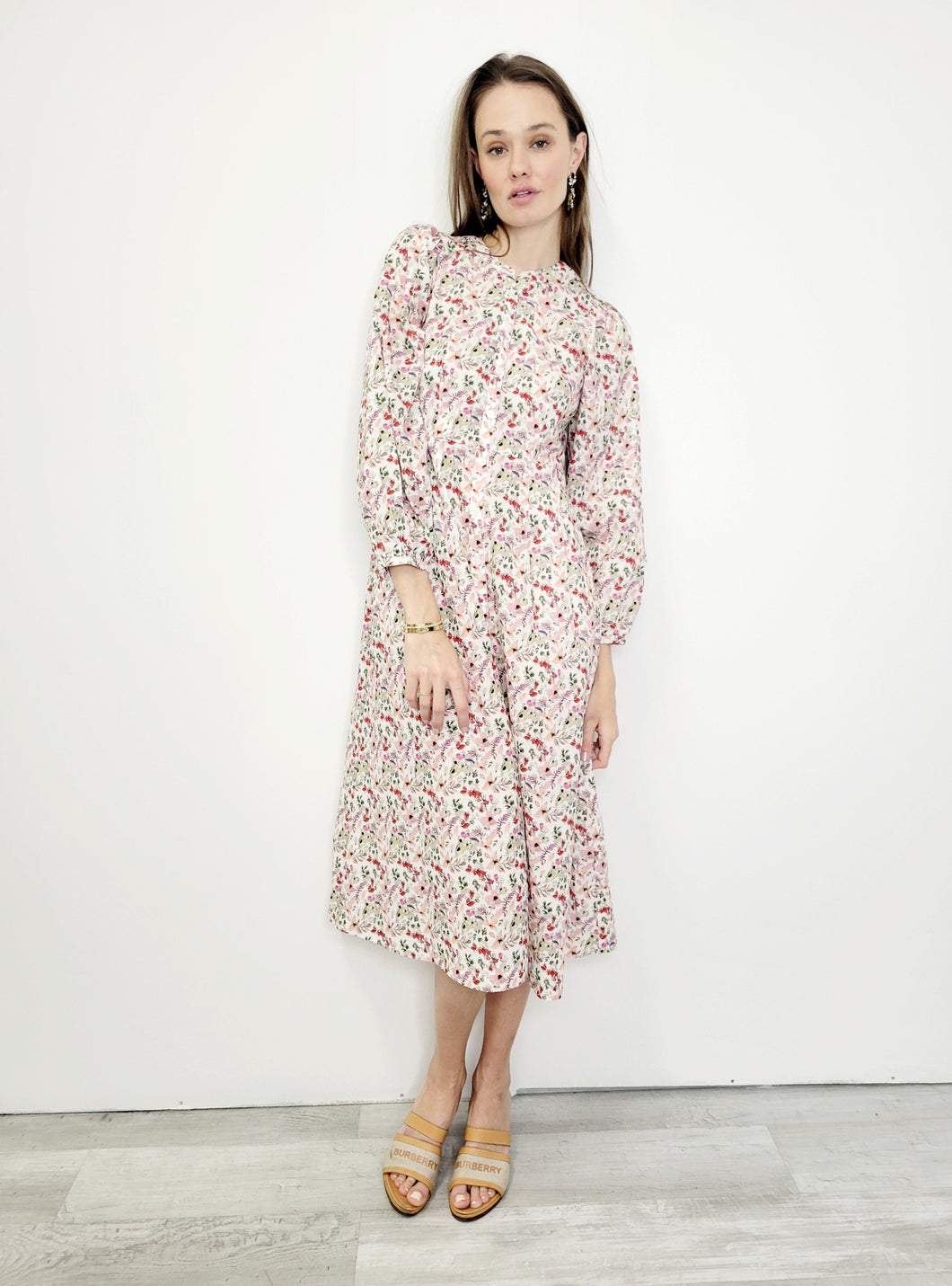 **FINAL SALE** Floral Cotton Button Down Dress